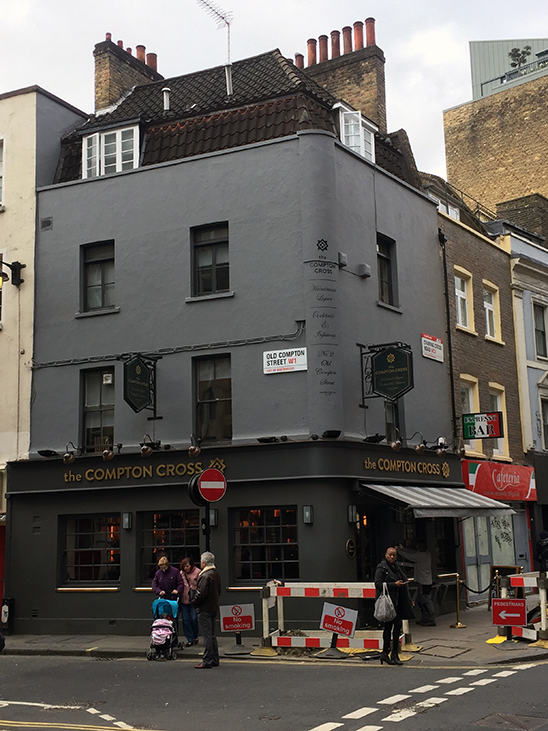 The Compton Cross, 2 and 4 Old Compton Street London W1D 4TA